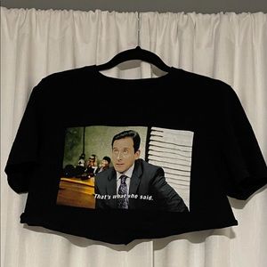 cropped The Office t-shirt